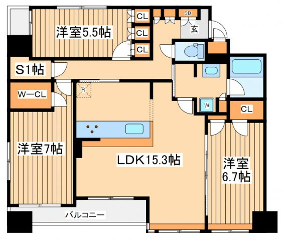 3SLDK